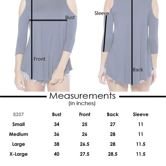 Swing top, cold shoulder - Picture 4 of 4